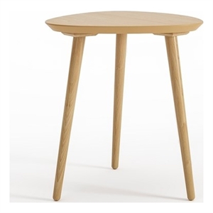 Mid Century Modern End Table Oak Finish