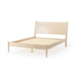Camaflexi Mid Century Panel Bed Queen Size Light Oak