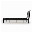 Camaflexi Mid Century Panel Bed Queen Size Black