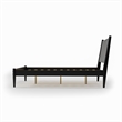Camaflexi Mid Century Panel Bed Full Size Black