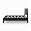 Mid Century Platform Bed King Size - Black Finish