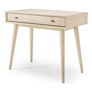 Mid Century Desk One Drawer - Light Oak Finish