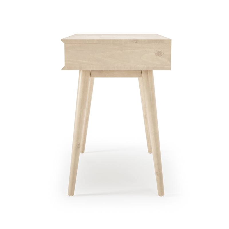 Mid Century Desk One Drawer - Light Oak Finish