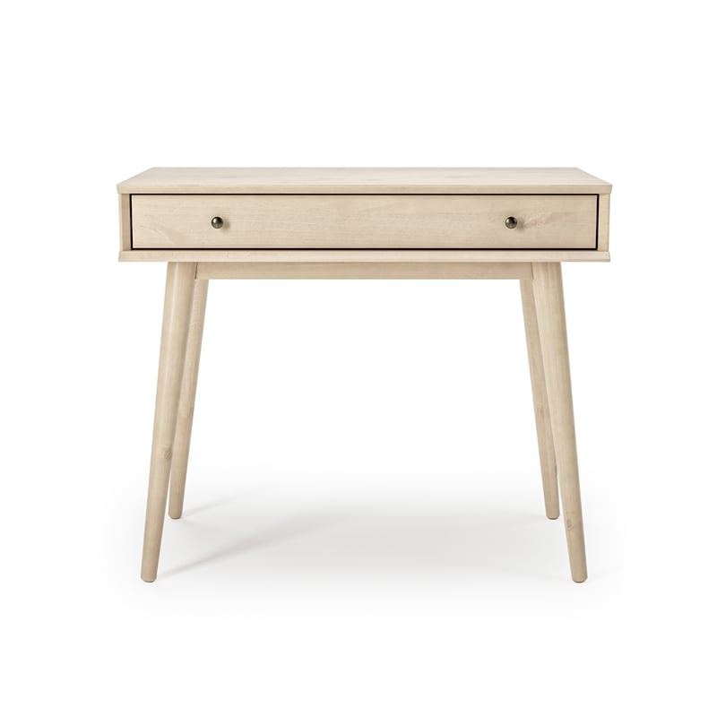 Mid Century Desk One Drawer - Light Oak Finish