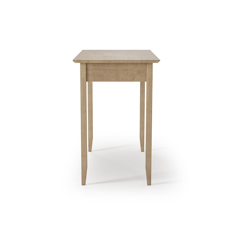Shaker Desk with One Drawer - Light Oak Finish