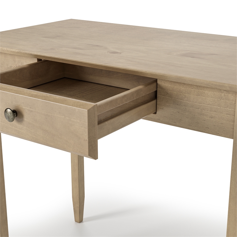 Shaker Desk with One Drawer - Light Oak Finish