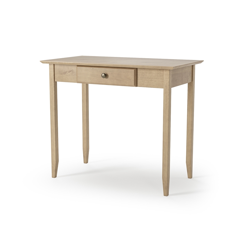 Shaker Desk with One Drawer - Light Oak Finish