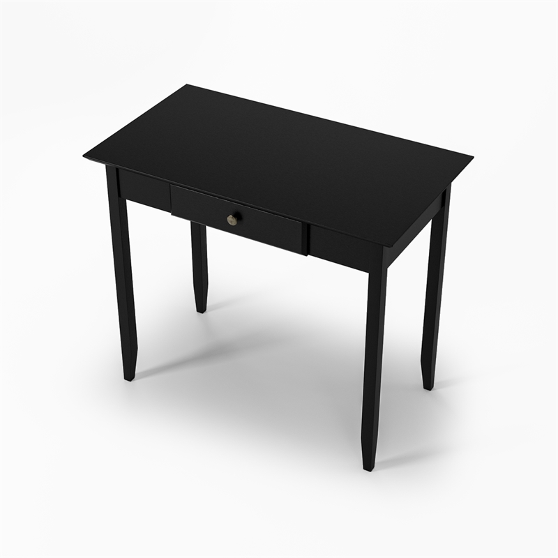 Shaker Desk with One Drawer - Black Finish