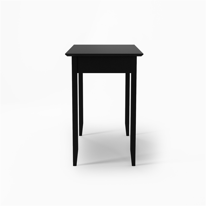 Shaker Desk with One Drawer - Black Finish