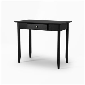 Shaker Desk with One Drawer - Black Finish