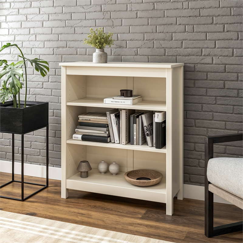 Classic Shaker Style Bookcase - Off White Finish 36