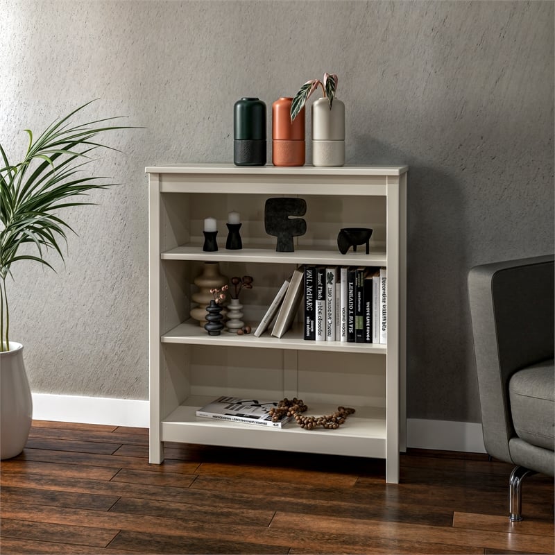 Classic Shaker Style Bookcase - Off White Finish 36