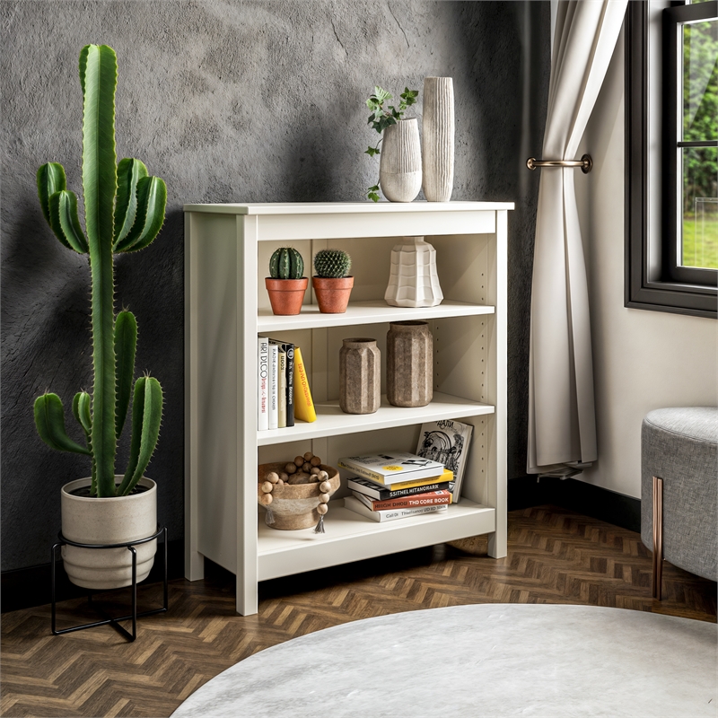 Classic Shaker Style Bookcase - Off White Finish 36