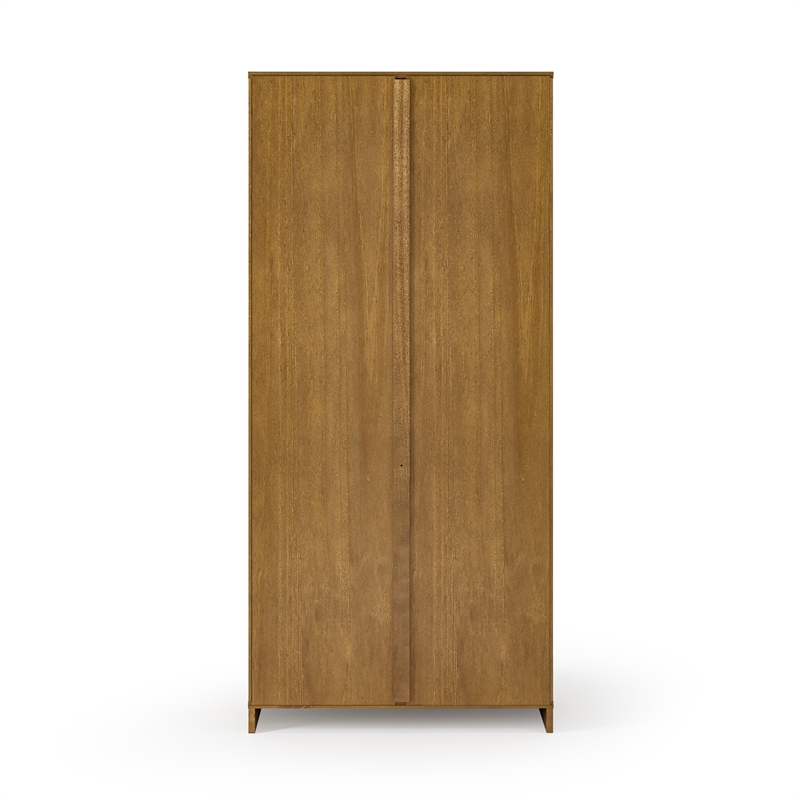 Newport Bookcase with Doors - Mocha Finish