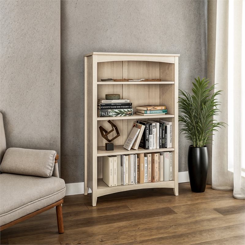 Shaker Style Bookcase - Light Oak Finish - 48