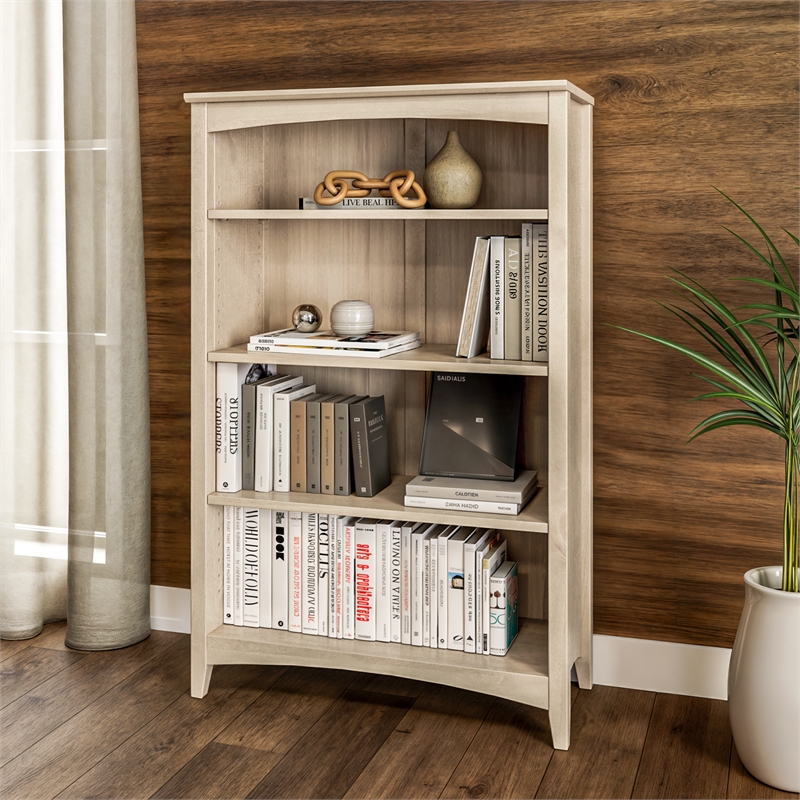 Shaker Style Bookcase - Light Oak Finish - 48