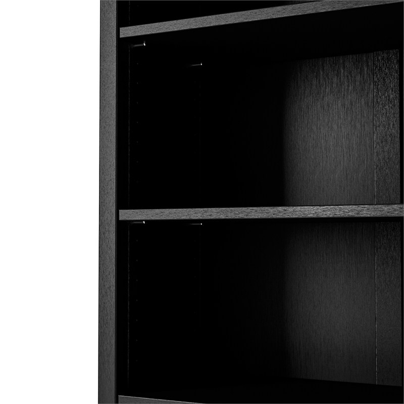 Shaker Style Bookcase - Black Finish - 48