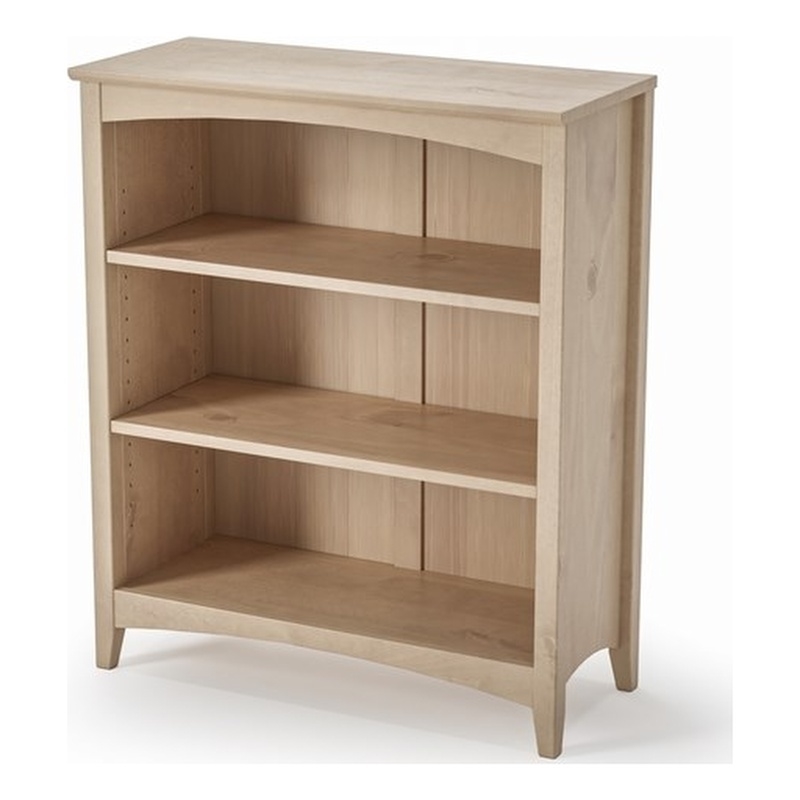 Shaker Style Bookcase - Light Oak Finish - 36