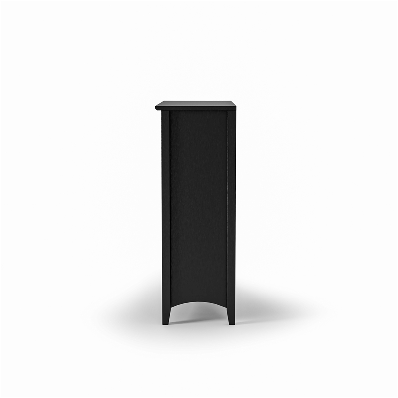 Shaker Style Bookcase - Black Finish - 36