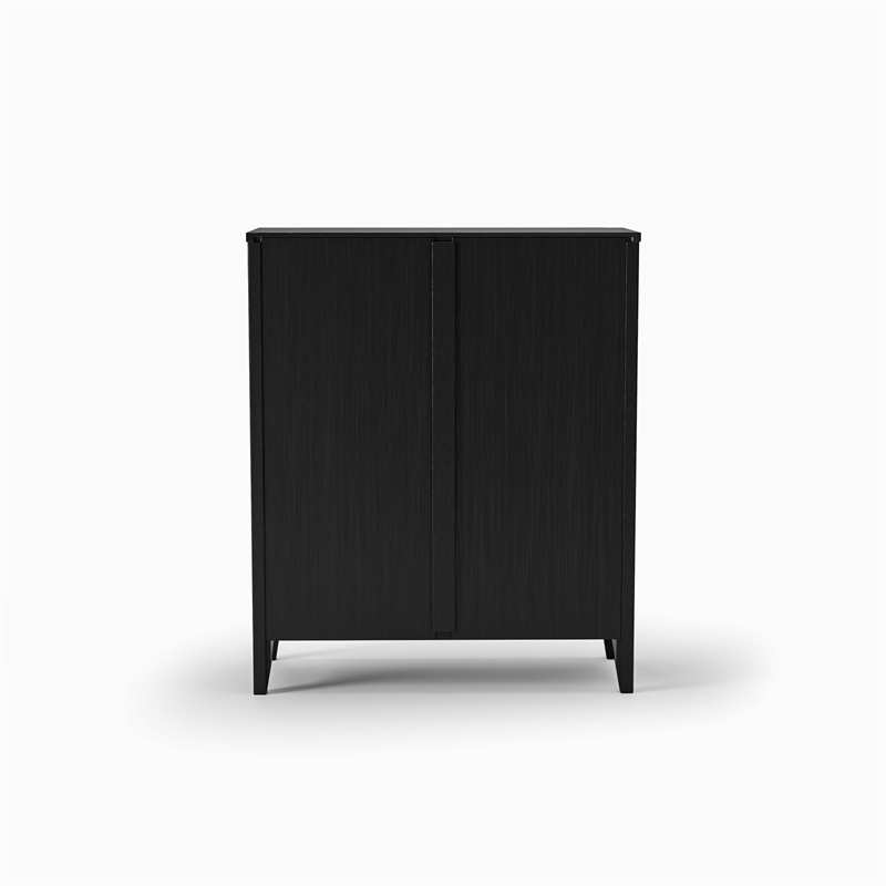 Shaker Style Bookcase - Black Finish - 36