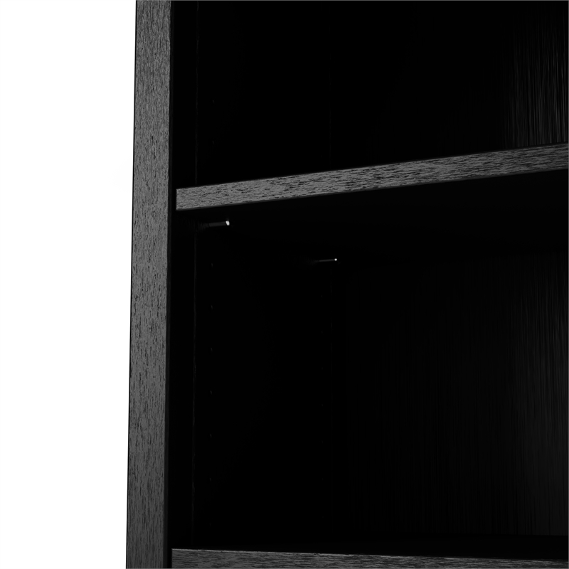 Shaker Style Bookcase - Black Finish - 36