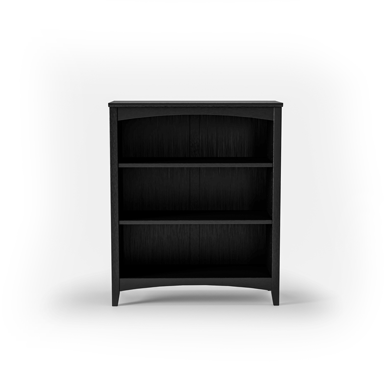 Shaker Style Bookcase - Black Finish - 36