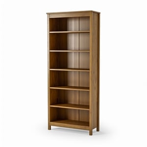 Classic Shaker Style Bookcase - Mocha Finish 72&quot