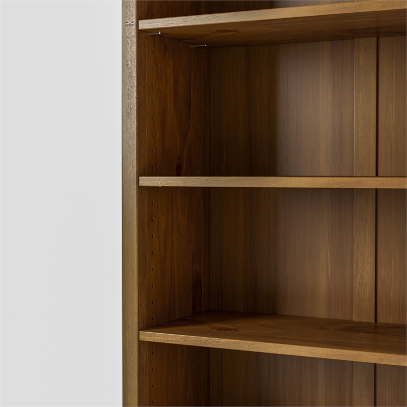 Classic Shaker Style Bookcase - Mocha Finish 72