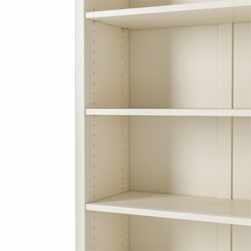 Classic Shaker Style Bookcase - Off White Finish 72