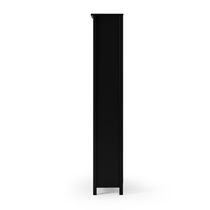 Classic Shaker Style Bookcase - Black Finish 72
