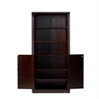 Newport Bookcase with Doors - Cappuccino Finish