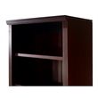 Newport Bookcase with Doors - Cappuccino Finish