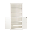 Newport Bookcase with Doors - White Finish
