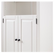 Newport Bookcase with Doors - White Finish