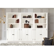 Newport Bookcase with Doors - White Finish