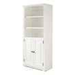 Newport Bookcase with Doors - White Finish