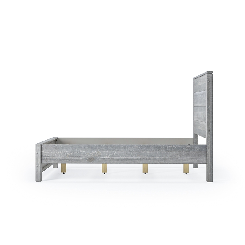 Standard Baja Solid Wood Bed - Full Size - Driftwood Grey Finish
