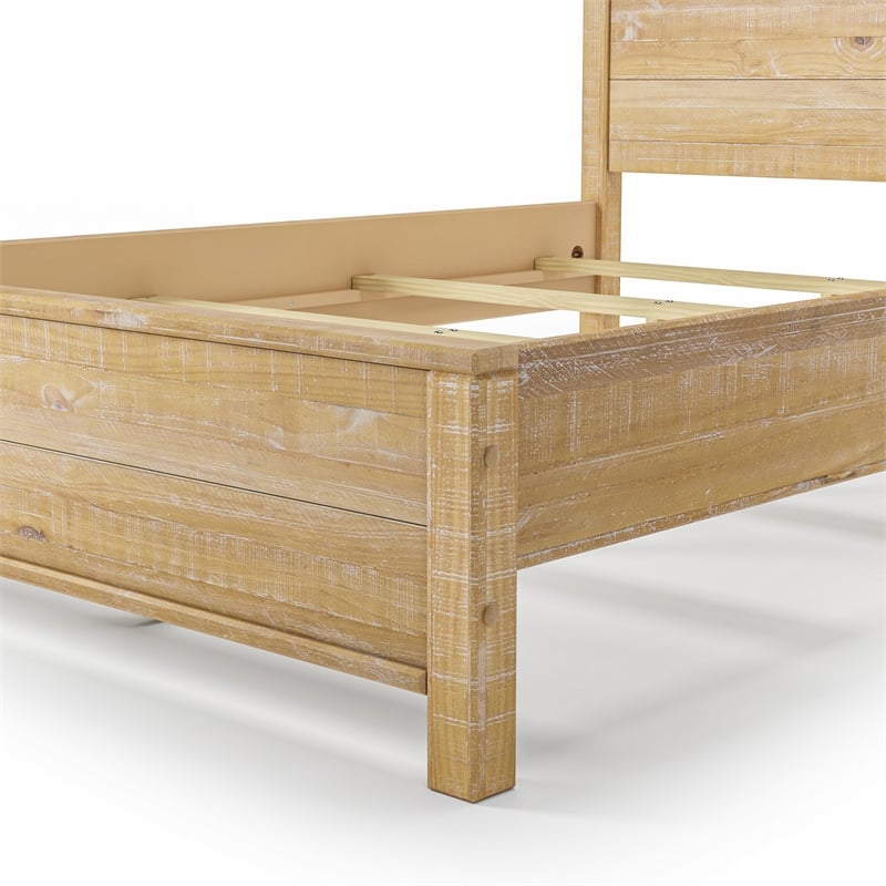 Standard Baja Solid Wood Bed - Full Size - Barnwood Finish