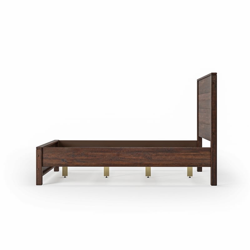 Standard Baja Solid Wood Bed - Full Size - Walnut Finish