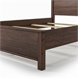 Standard Baja Solid Wood Bed - Full Size - Walnut Finish