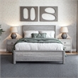 Standard Baja Solid Wood Bed - Queen Size - Driftwood Grey Finish