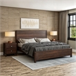 Standard Baja Solid Wood Bed - King Size - Walnut Finish