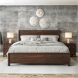Standard Baja Solid Wood Bed - King Size - Walnut Finish