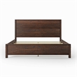 Standard Baja Solid Wood Bed - King Size - Walnut Finish
