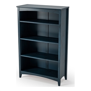 Camaflexi Shaker Style Bookcase - 48&quot H - Deep Ocean Blue Finish