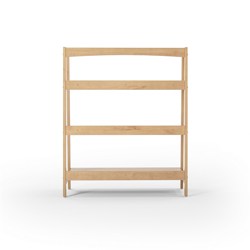 Camaflexi Mid Century Open Shelving Unit Light Oak Finish