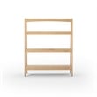 Camaflexi Mid Century Open Shelving Unit Light Oak Finish
