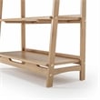Camaflexi Mid Century Open Shelving Unit Light Oak Finish