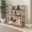 Camaflexi Mid Century Open Shelving Unit Light Oak Finish