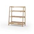 Camaflexi Mid Century Open Shelving Unit Light Oak Finish